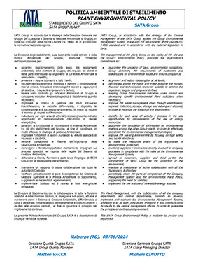 Documento politica ambientale